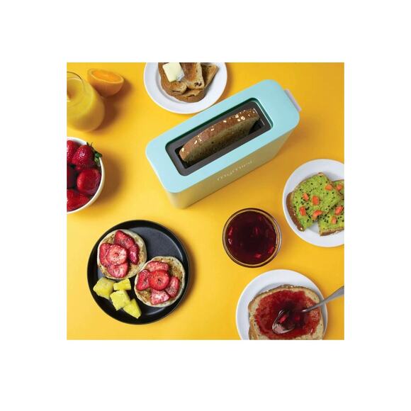 MyMini Single Slice Toaster, Aqua - Picture 3 of 4
